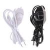 White/Black Lamp Power Cord W Dimmer Switch Ac 220V/110V Us Plug