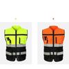 with Pocket Reflective Vest High Visibility Construction Clothes Outdoor Safety Clothing  Cycling