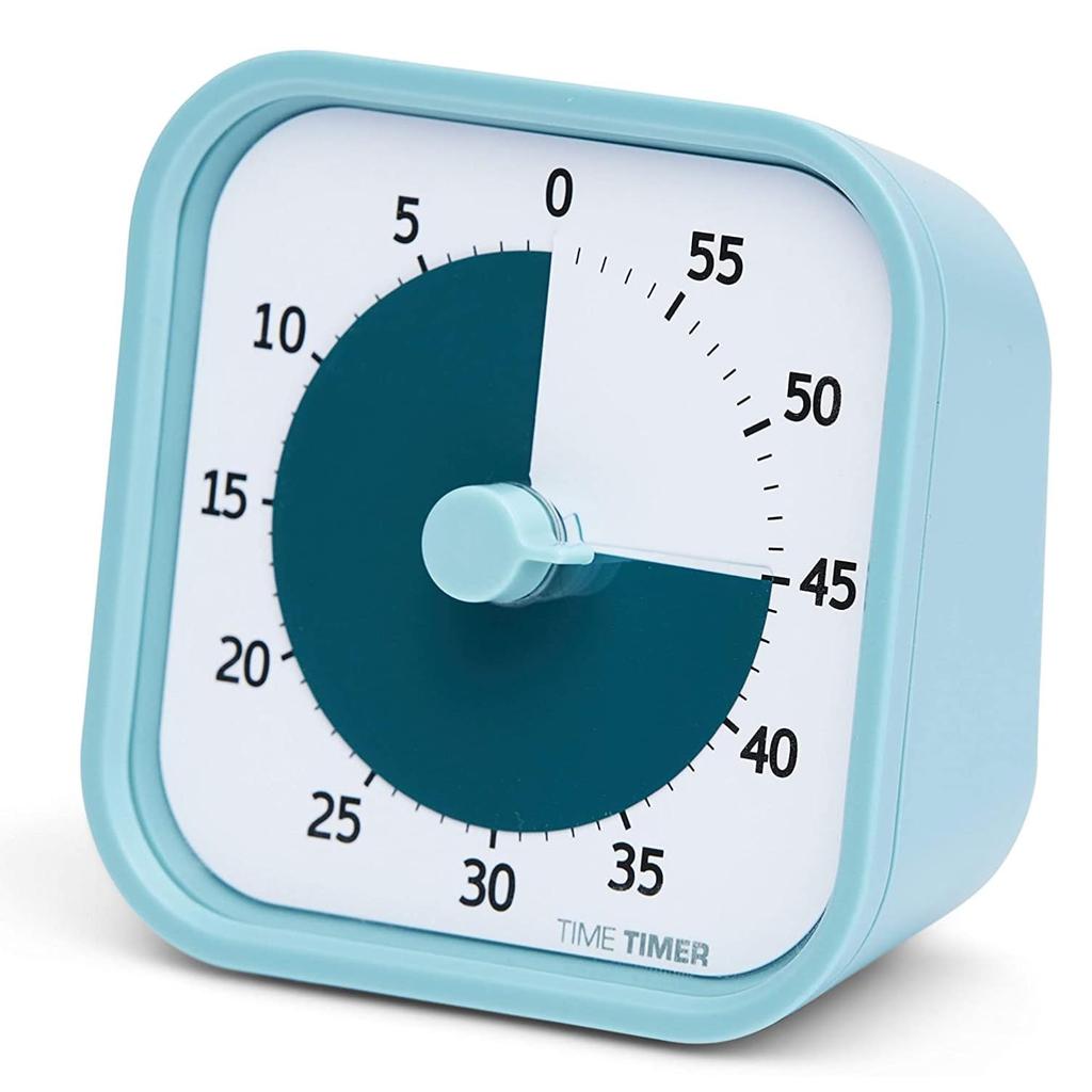 Таймер Time Timer MOD Home Edition Study Lake Learning Timer, синий, 9 см, 60-минутный будильник, TTM9-HLB-W