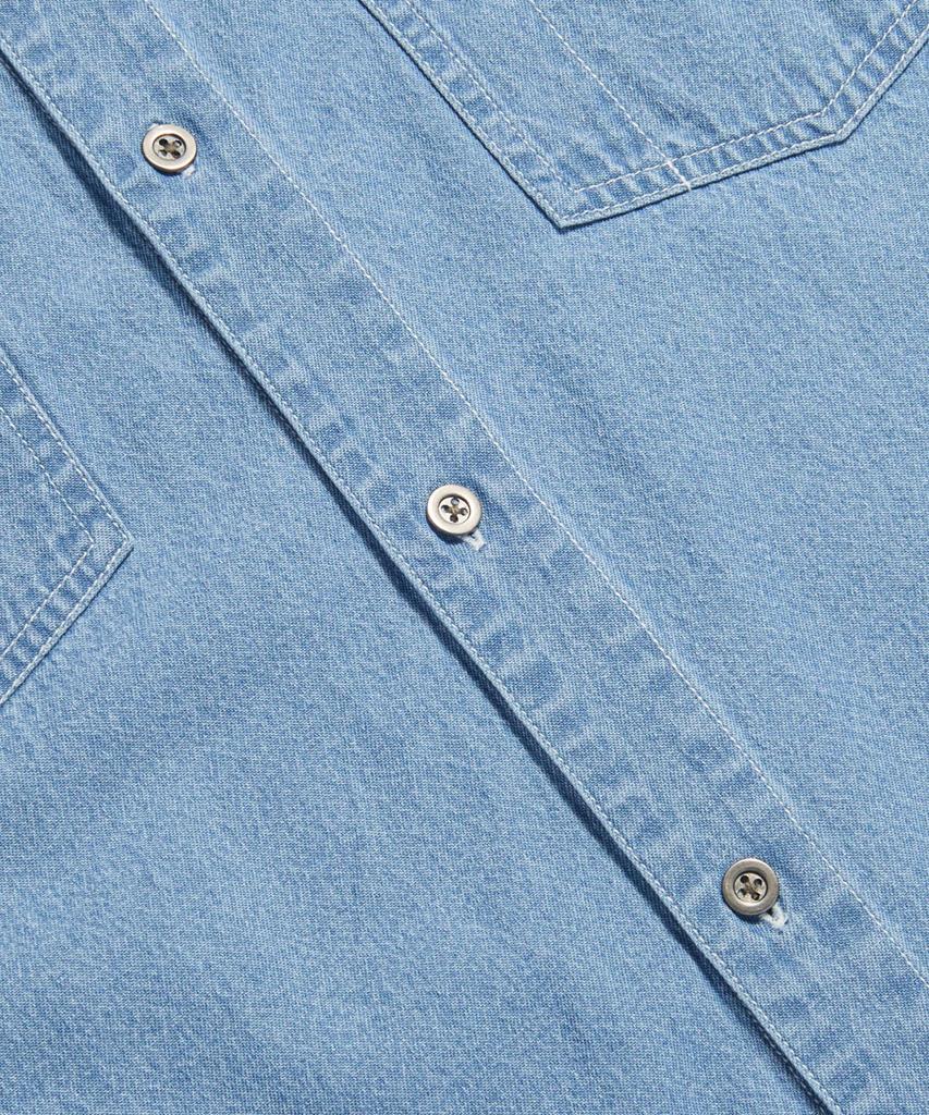 ESPIONAGE Denim Trucker S/S Shirt Light Indigo