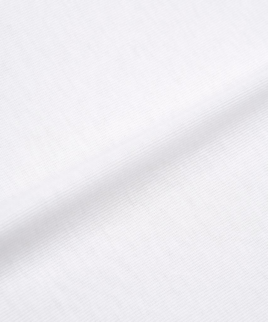 BASIKA Half-Neck See-Through T-Shirt (White)