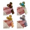 4Pcs Hair Rope Non-Damage Elastic Hair Ties Women Girls Reusable Non-Slip Bubble Braided Headband Hair Accessories