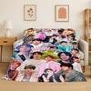 Kpop B-BTS Ким Сок Джин Певец Фланелевое одеяло Мягкое теплое плед для спальни гостиной кровати путешествия кемпинга пикника подарок