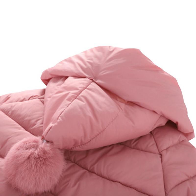 Зимний детский комбинезон с капюшоном, цельный комбинезон на молнии с помпоном, перчатки и чехлы для ножек для девочек и мальчиков