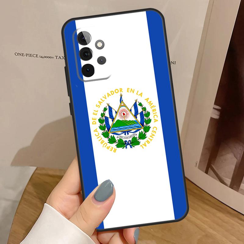 El Salvador Flag Case For Samsung Galaxy A34 A54 A14 A15 A35 A55 A52 A32 A12 A51 A71 A13 A23 A33 A53 Cover