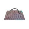 ISSEY MIYAKE Polyvinyl Chloride Resin Tote Bag, Shoulder Bag Women's Silver Base BB51-AG852-95