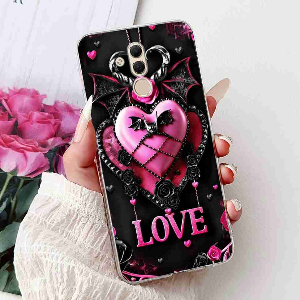 For Huawei Mate 20 Lite 6.3" Case SNE-AL00 Cute Cat Soft Silicone Cover For Huawei Mate 20Lite SNE-LX1 Colorful Butterfly Shell