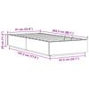 Ottoman Bed Frame Natural 90 x 200 cm Solid Pine Wood