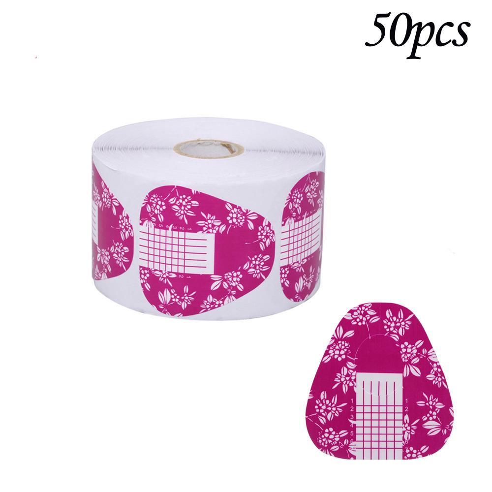 50 шт., французские формы для ногтей, формы для наращивания ногтей, наклейки, акриловые кривые, накладные направляющие для ногтей, маникюрный держатель, набор инструментов