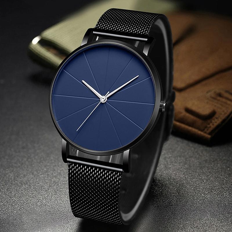 2Pcs/Set, Fashion Men's Simple Round Quartz Watch and Bracelet Set, Men's Gift Choice