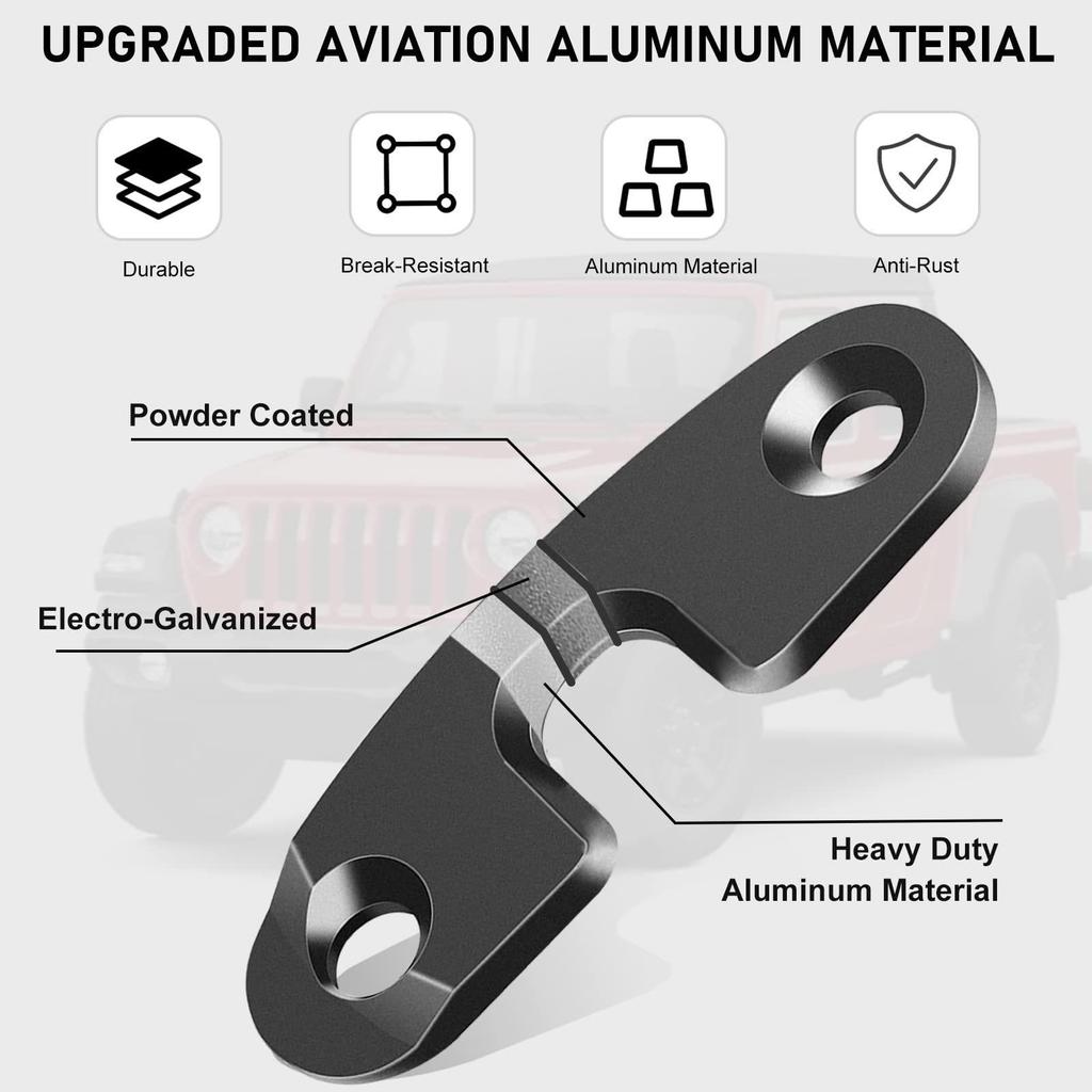 Крючки-зажимы для солнцезащитного козырька Wrangler JK/JL/JT