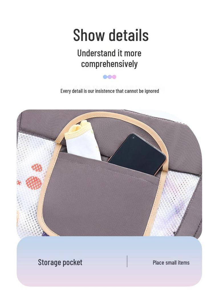 Multifunctional Lightweight Baby Carrier - Front & Back Use, Front-Facing Outing, Summer Comfort, Labor-Saving Design