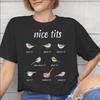 Unisex Unisex Funny Bird Meme I Love Tits T Shirt Cotton Graphic Printed TShirt Top Clothing