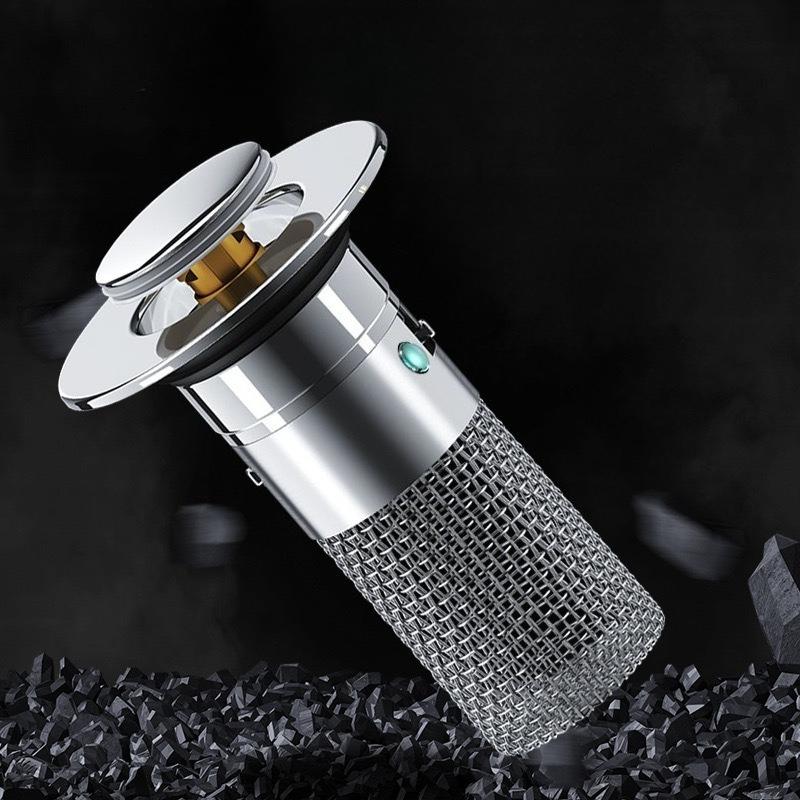 Фильтр для слива раковины из нержавеющей стали - Защита от засоров, улавливатель волос и блокировка запаха для всплывающего слива ванной/кухни, слив для ванны