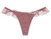 Two Hatch Ruffled Sexy Single Plum T-Back Panties, Lace, Underwear, Innerwear, Panty, C004s, Large,