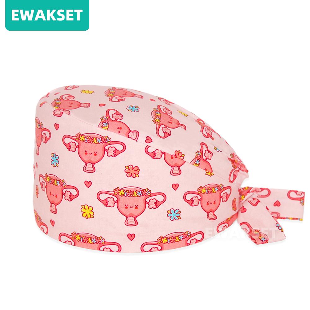 Female Male Nurse Cap Woman Nursing Accessories Scrub Hat Surgery Cap Dentist Animal Lab Cap Scrub Cap