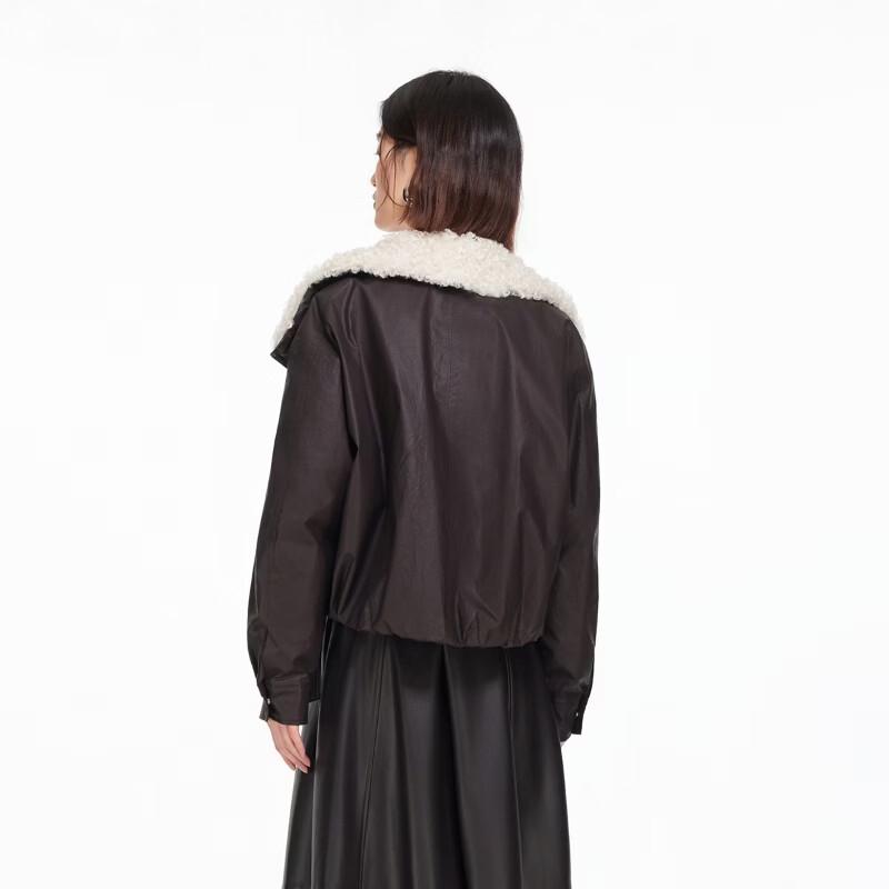 Veromoda Женский короткий пуховик с меховым воротником