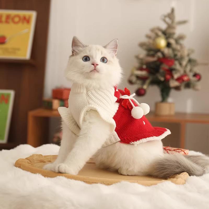 HOOPET Одежда для кошек Кошка Маппет Осенний и зимний свитер для кошек Devon Christmas's Pet Winter Kitten Warm Winter Anti-linding