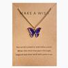 Bohemian Alloy Butterfly Pendant Necklace Pendant Set Collarbone Chain Necklace Card Set