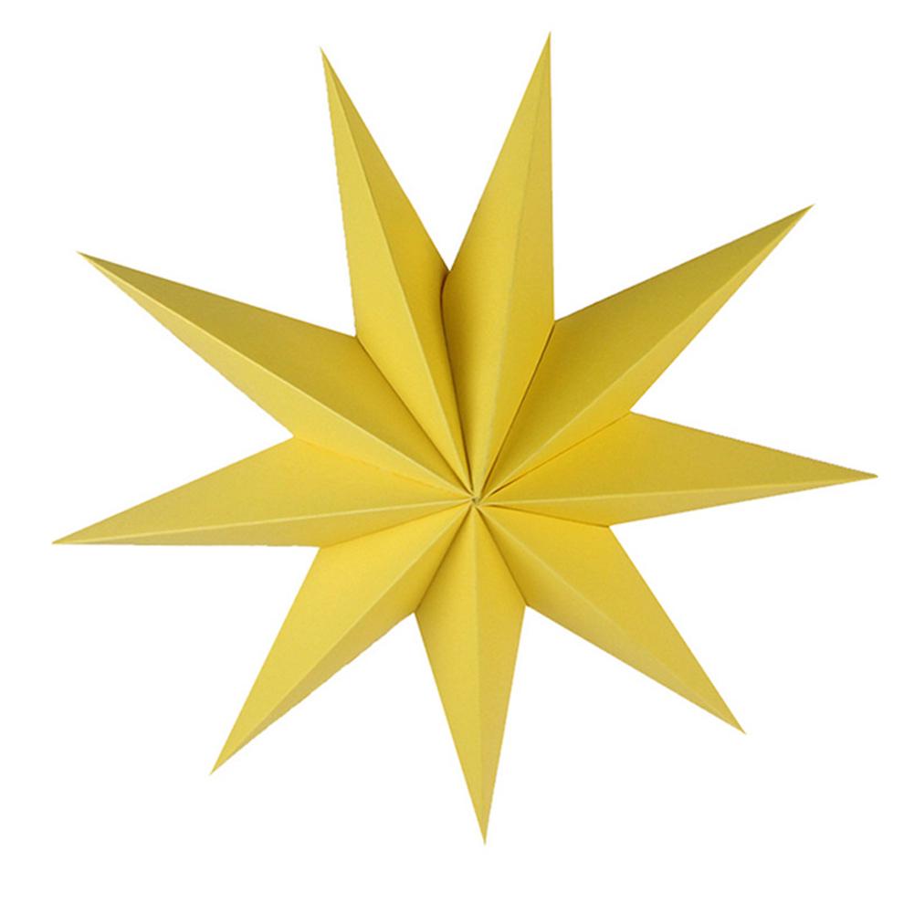 Звезда бумажное подвесное украшение 30 см девятиконечная для детской комнаты, вечеринки, класса