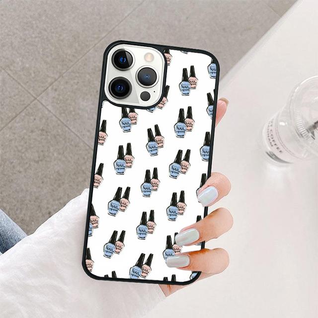 Nail Polish Mobile Phone Cases Cover For iPhone 17 Air 16 15 14 12 13 11 Pro MAX apple Plus Coque
