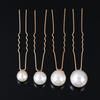 Tiara Wedding Hairstyle Design Tools Pearl Hair Stick U Shape Hair Clip Headwear Pearl Hair Pins