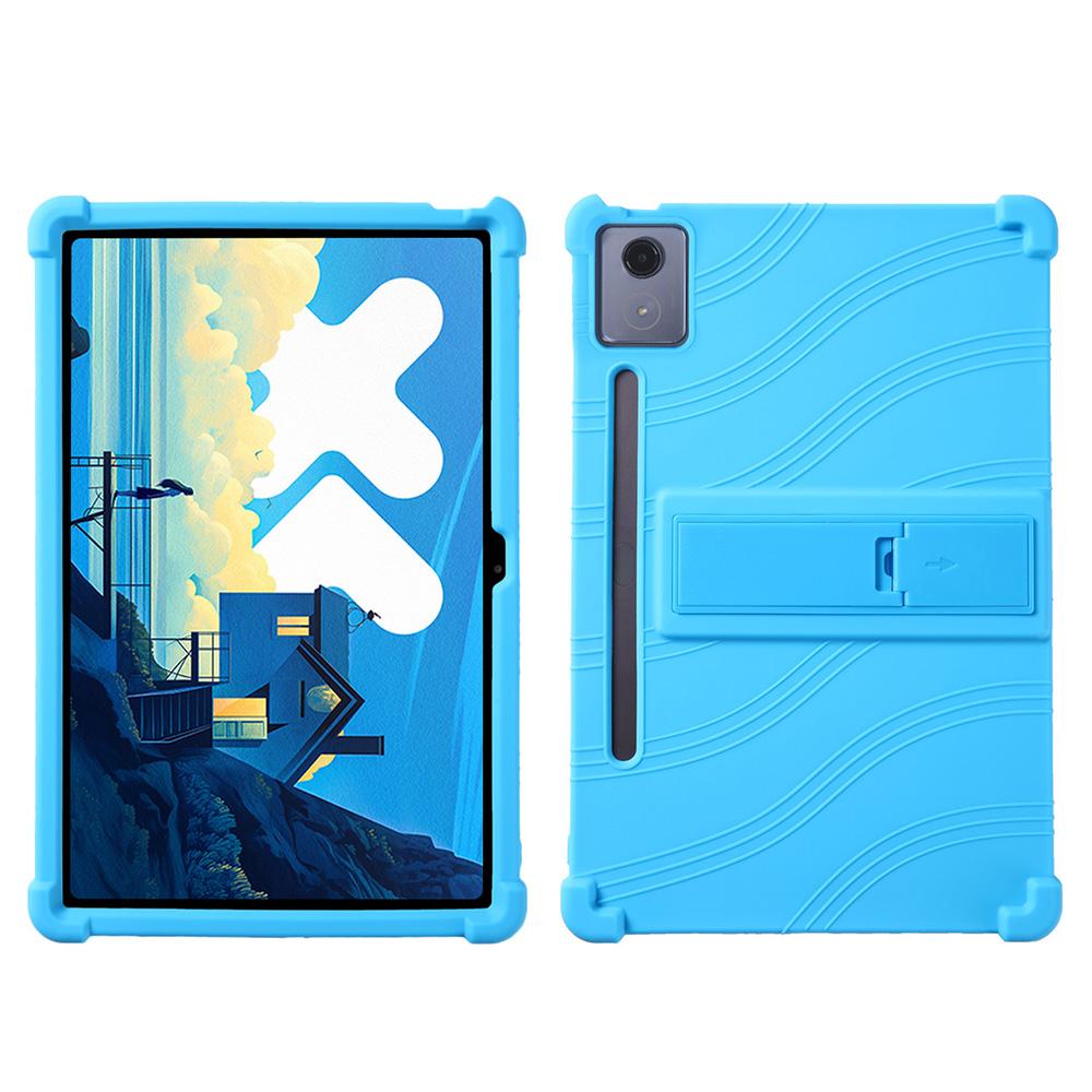 Для Lenovo Xiaoxin Pad Pro 12.7 дюйма/Pad Pro 12.7 (2025) Силиконовый чехол с подставкой, прочный защитный чехол