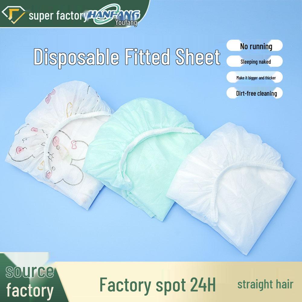 Disposable Thickened Fitted Bed Sheets - Double Mattress Protector for Beauty Salon
