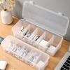 Case Classification Data Cable Organizer Transparent Desktop Organizer  for Office Home