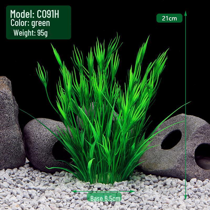 Fish Tank Décor: Plastic Simulation Aquarium Plants, Mid-View CO Series
