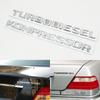 Turbodiesel Kompressor Letter Emblem Rear Trunk Turbo Diesel Fender Logo Sticker For W463 W140 W124 W202 W203 Accessories