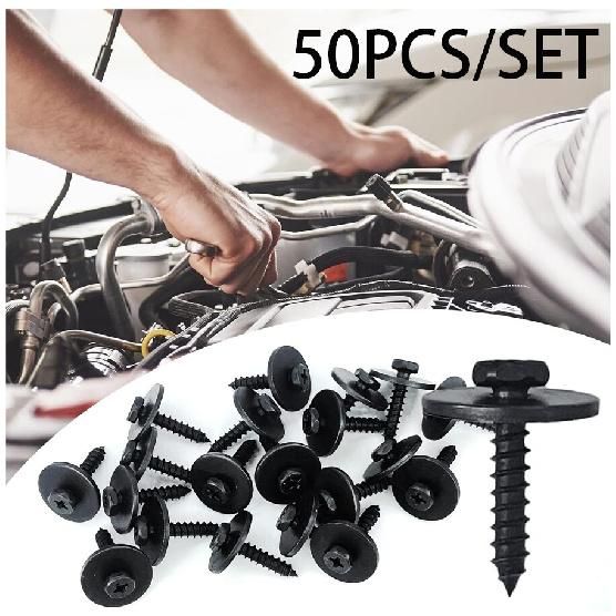 Car Body Fender Metal Screws Bumper Moulding Retainer Clips Bolts 4.2-1.41x22mm