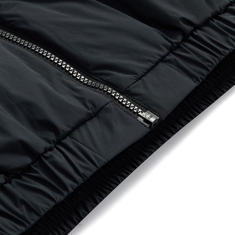 Fila Fusion Eer Универсальная теплая пуховая куртка с молнией и воротником-стойкой Мужская верхняя одежда Черный T11M445906FBK