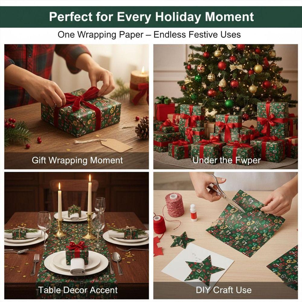 Santa Claus Present Box Packing Snowman Gift Box Paper Christmas Wrapping Paper  Xmas Ornament