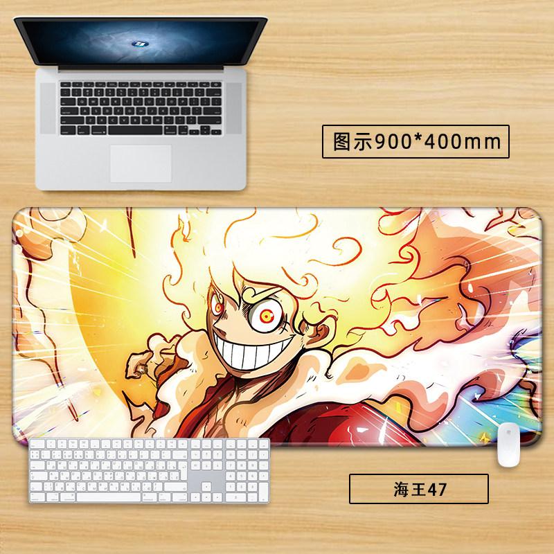 High Definition Printed New Boys Office ONE PIECE Leather Mouse Pad Anime Game Roronoa Zoro Computer Keyboard Desktop Table Mat