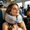 Подушка для шеи из пены с эффектом памяти Портативная эргономичная подушка для шеи Мягкая U-образная поддерживающая подушка для снятия усталости шеи Путешествия Рейсы Офисное использование