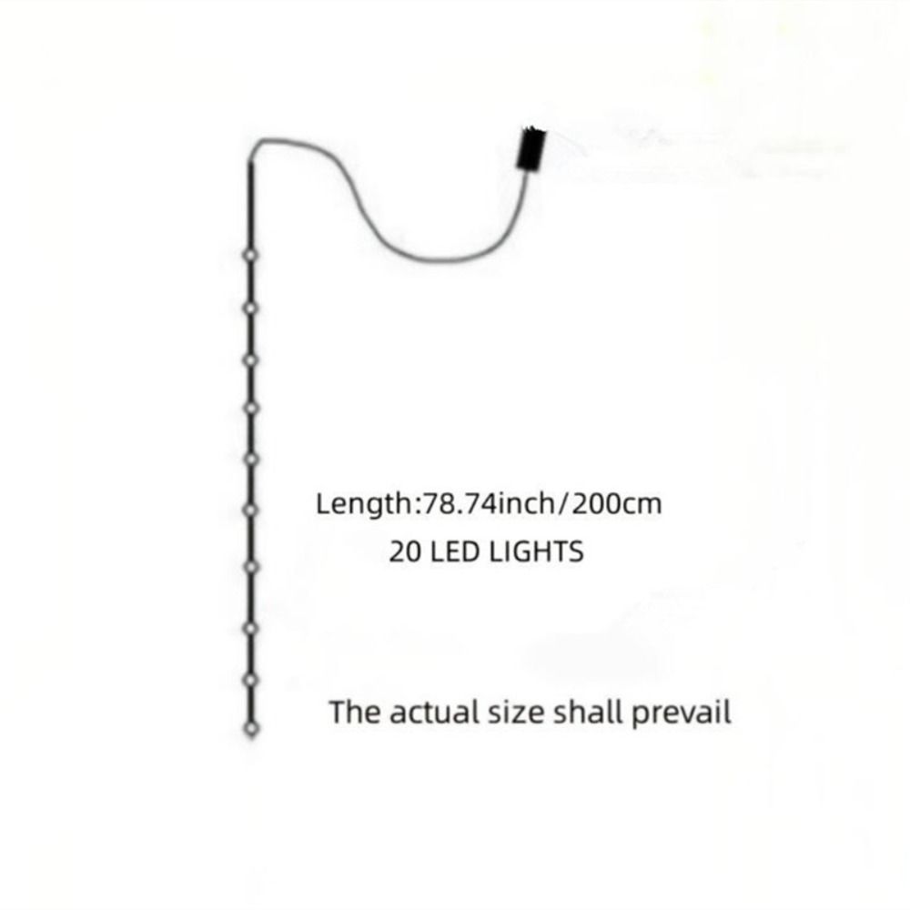 Искусственная лоза с гирляндой из 20 светодиодов, 2 м, листья, растения, гирлянда, лампа, гирлянда из зеленых листьев, свадьба