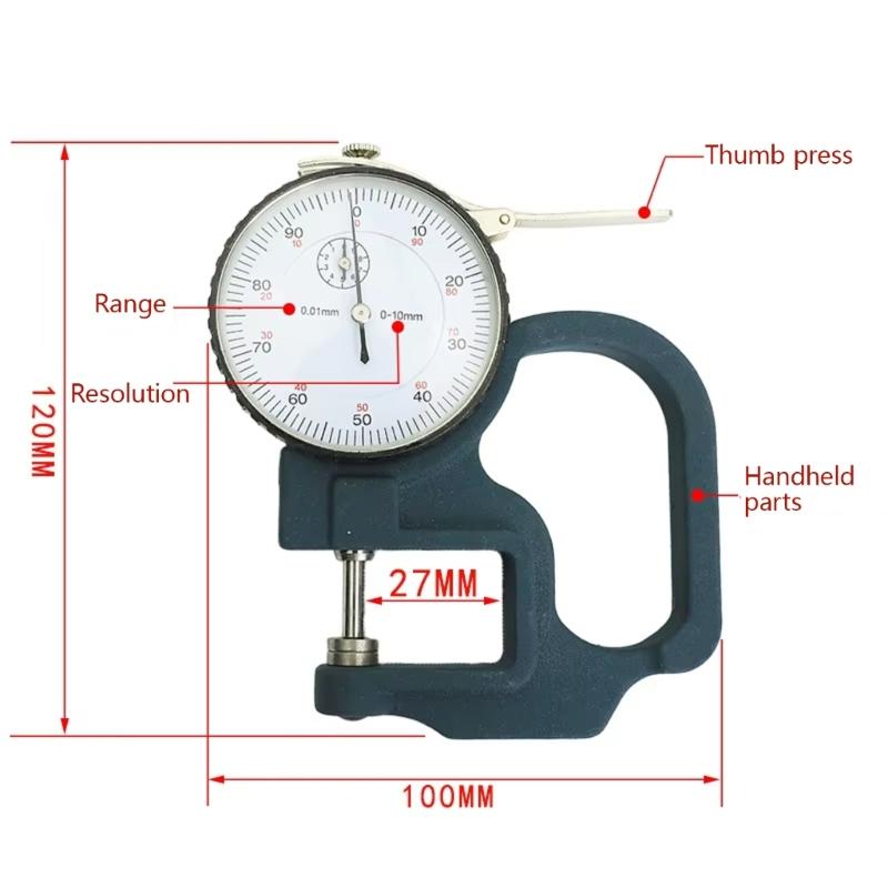 Портативный профессиональный тестер толщины бумаги для удобного использования в лабораторных и производственных условиях