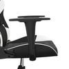 Gaming Chair Black and White PU Leather