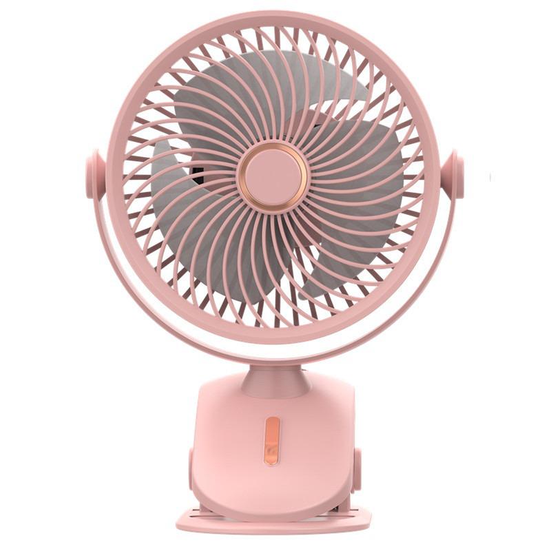 6-Inch USB Rechargeable Mini Fan with Night Light for Desktop, Office, Dorm