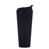 24oz Large Capacity Double-Layer Plastic Straw Cup Portable Flip-Top Lid Outdoor Frosted Design Direct Drinking for