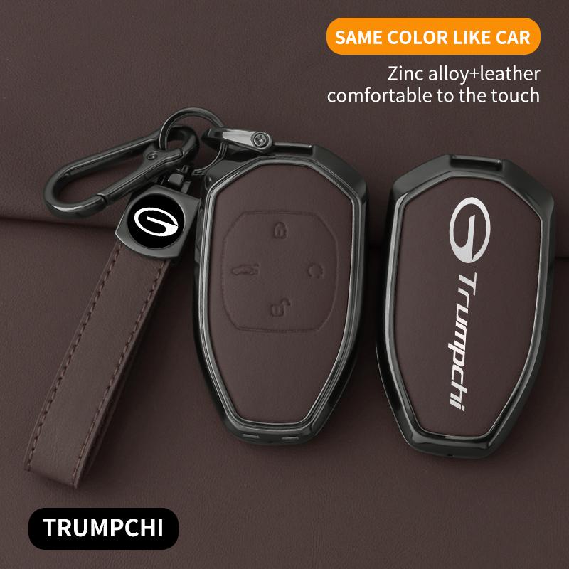 Для Gac Trumpchi Чехол для ключей Gs4 Gm8 Ga4 Gs5 Gs3 Ga3 Ga6 Sgs7 Gs8 Брелок для автомобильного ключа из цинкового сплава Кожаный чехол для ключей Чехол Чехол для автомобильного ключа
