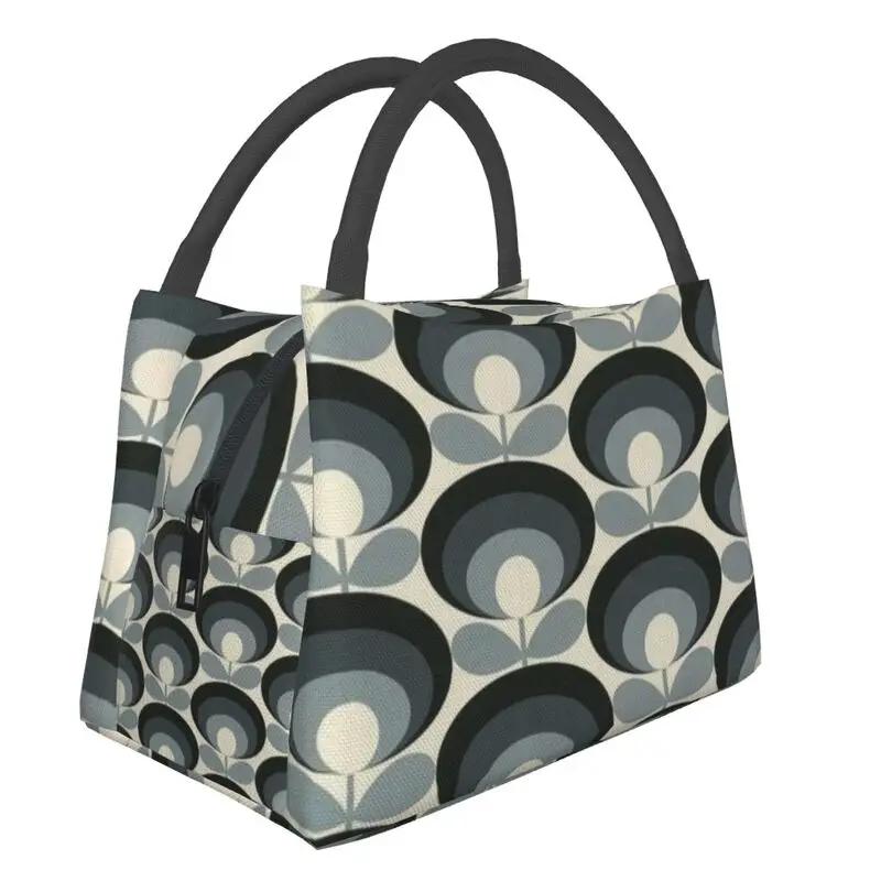 Orla Kiely Abstract Multi Stem Изолированная сумка для обеда Mid Century Scandinavian Geometric Cooler Thermal Food Lunch Box