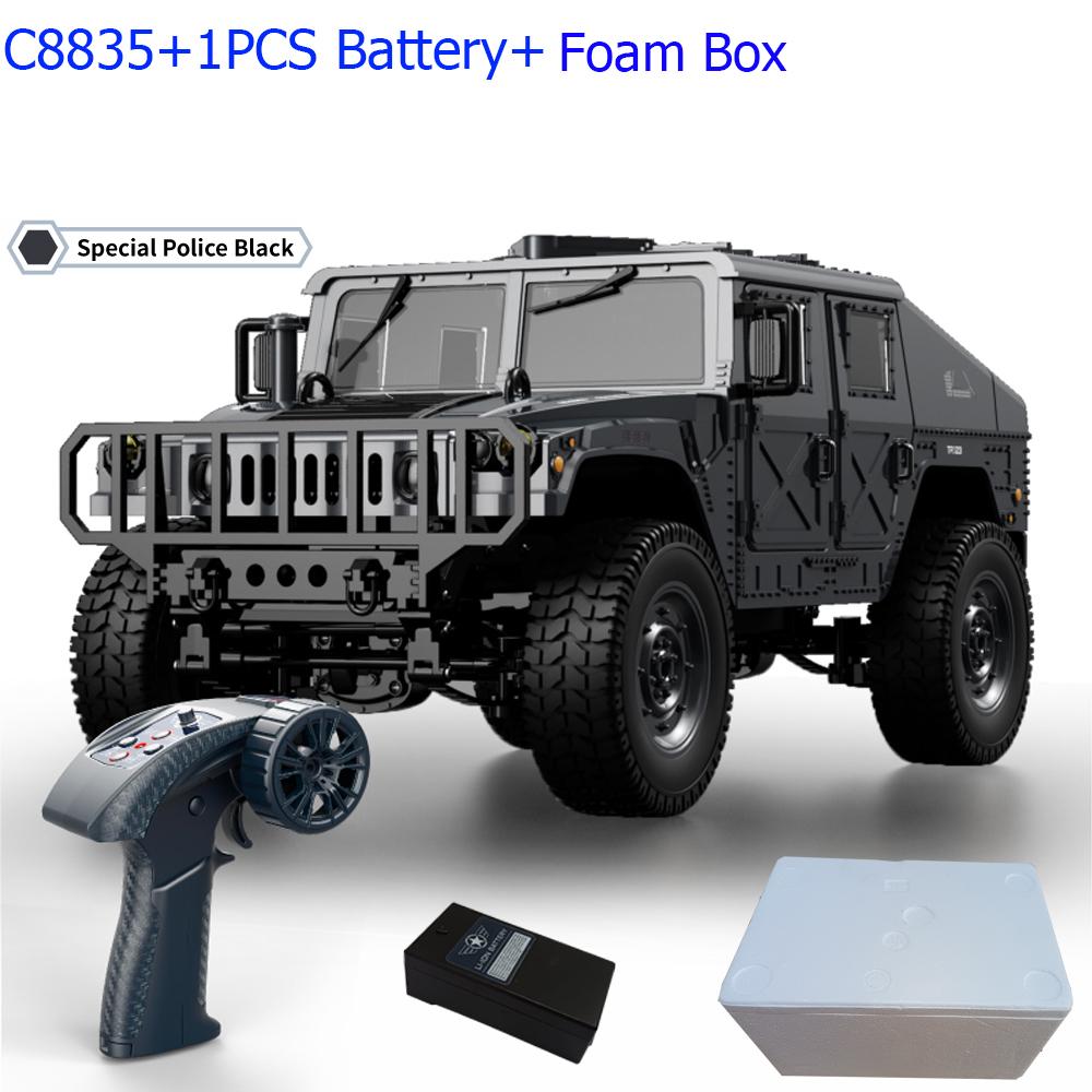 ABAH1 C8835 1:14 RC Car 2.4G Remote Control Car 4WD Off-road Climbing Simulation All-terrain RC Crawler Military Jeep JJRC RC Toys