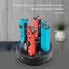 VAORLO Подставка для зарядного устройства 4 в 1 для док-станции Switch Joycon, зарядная станция со светодиодным индикатором, совместимая с игровыми аксессуарами Nintendo Switch