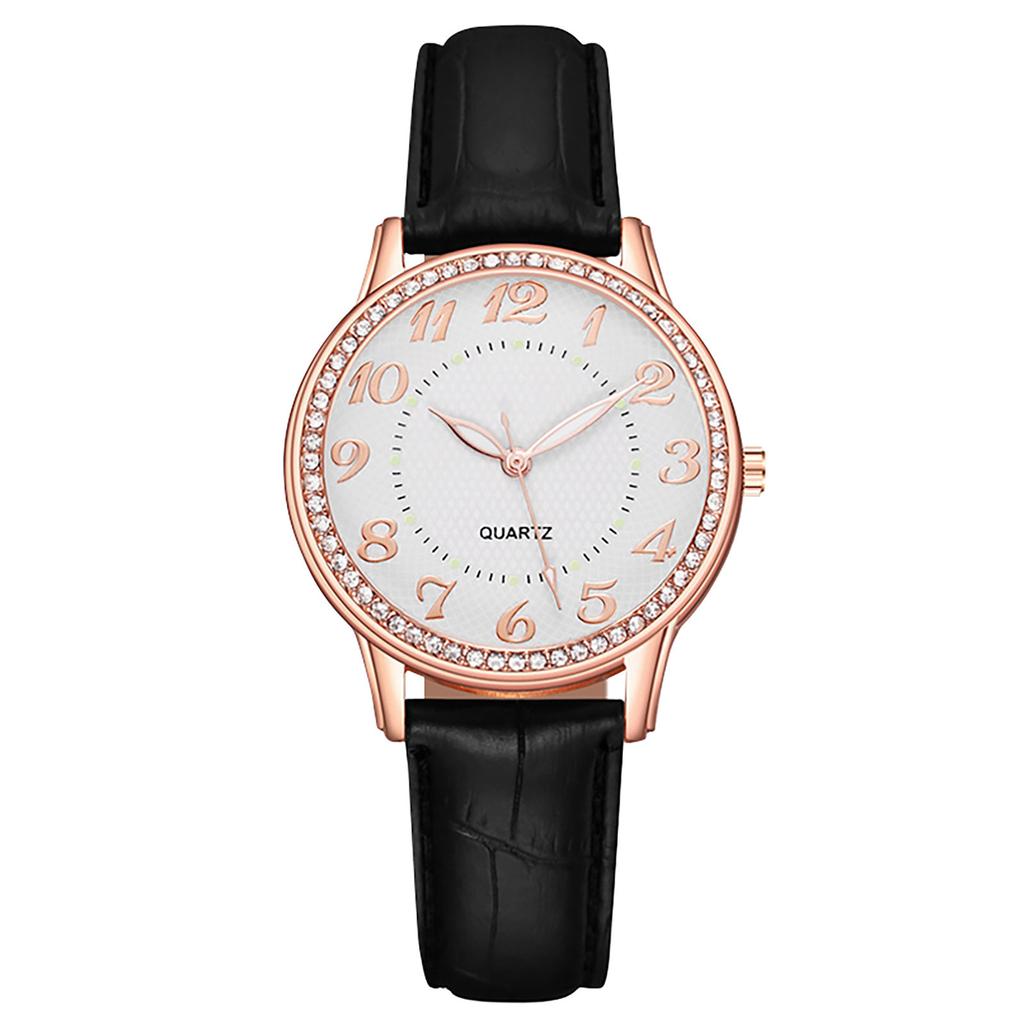 Diamond Inlaid Luminous Watch Women's Belt Women's Watch Quartz Watch Watch
