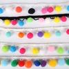 2 Yards Tassel Lace Ribbon Pompom Trim Fabric DIY Sewing Garment Shoes Bag Gift Crafts Materials Accessory