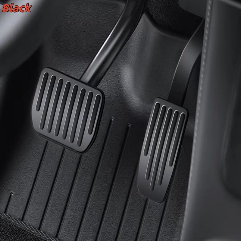 For Tesla Model Y Juniper 2025 Upgrade Foot Pedal Pads Non-slip Accelerator Brake Rest Performance Aluminum Mats Accessories