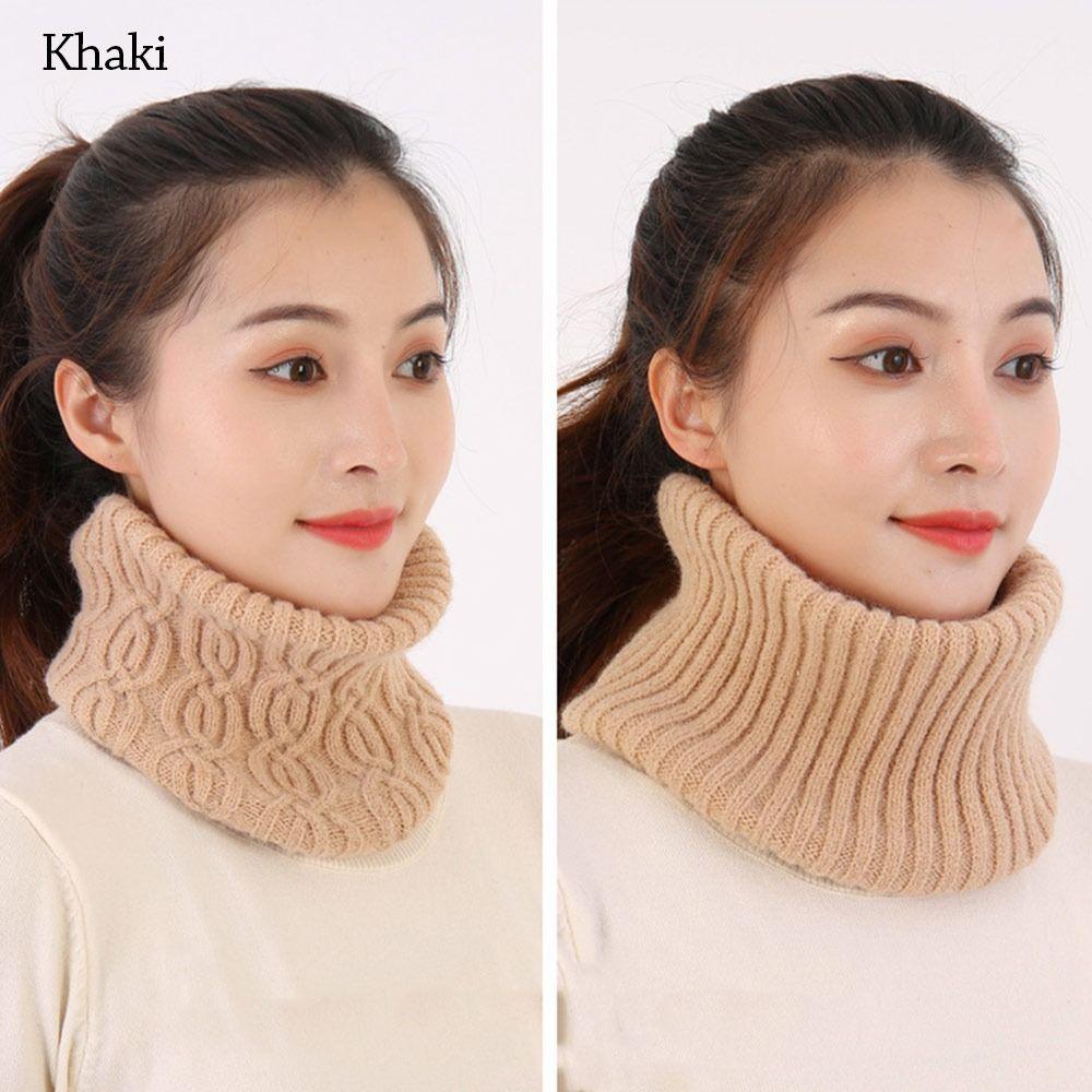 Winter Detachable Windproof Knitted Fake Collar Turtleneck Neck Warmer Scarf