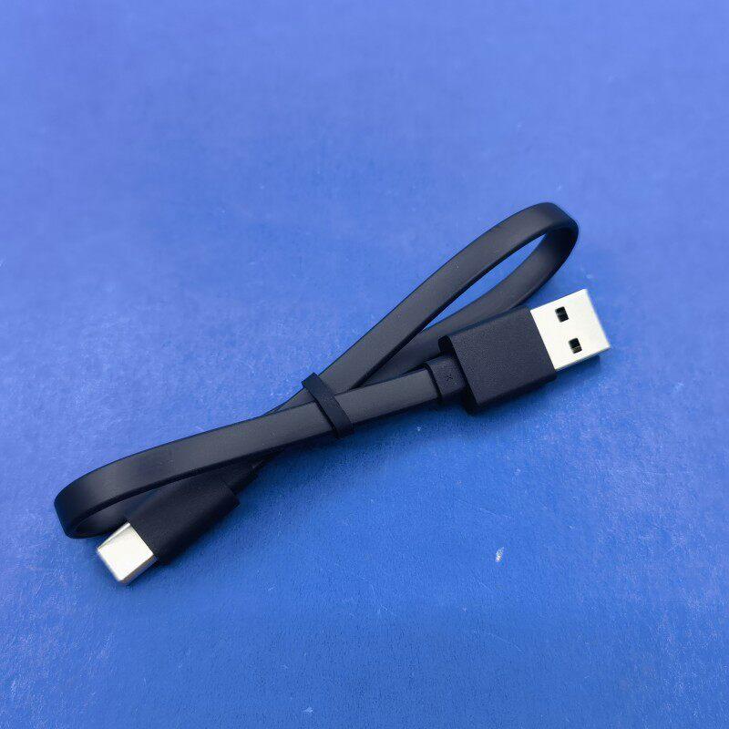 Type-C USB2.0 PVC Material Pure Copper Charging Cable 30cm Flat Cable Black White Two Colors 3A Fast Charge for Android Phone